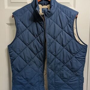 J. Crew Men's Blue Quilted Vest